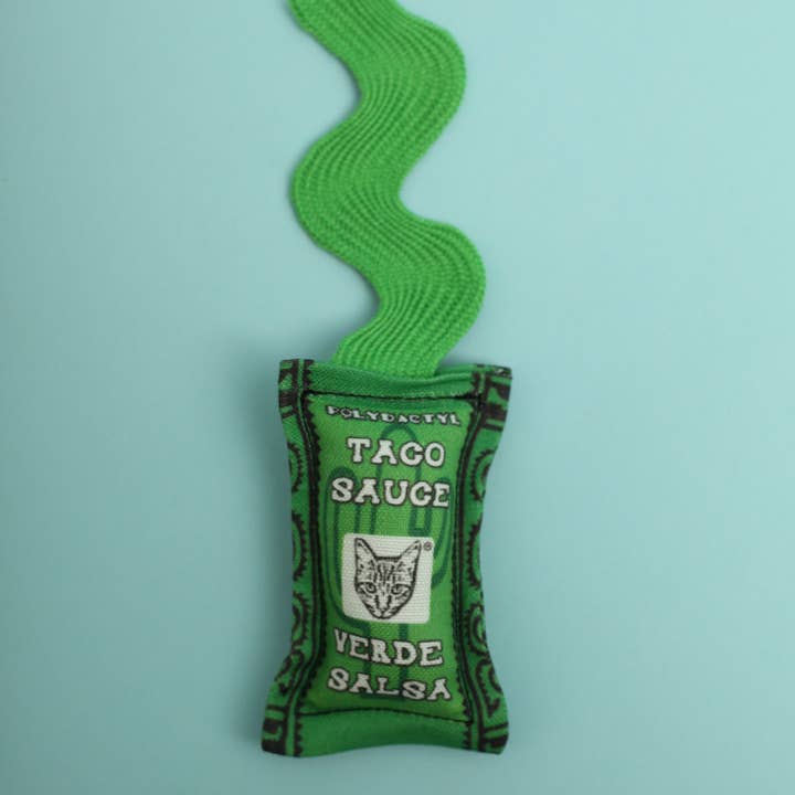 Polydactyl - Wholesale Pet Toy - Cat - Salsa Verde Taco Sauce Cat Toy