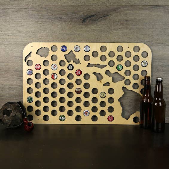 Torched Products – Engroshandel 3D-vægkunst – Mænds gave tilstand øl cap kort - Beer Cap Collector/Display70