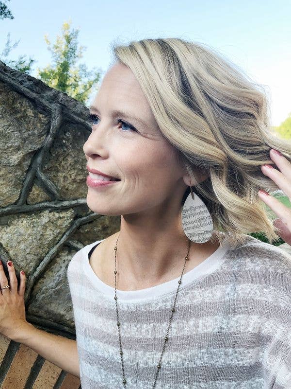 Fearless Memories Jewelry - Wholesale Dangle Earrings - Dessert Song Earrings - White Wash1