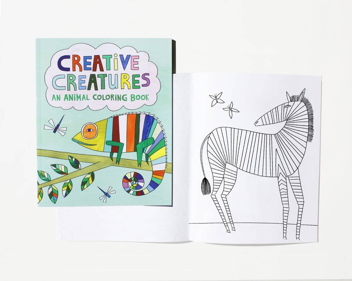 Free Period Press - Vente Livre de coloriage – adulte - Livre de coloriage Créatures Créatives1