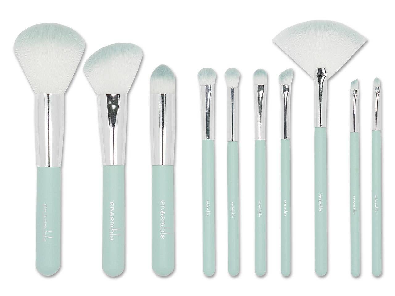 PINEAPPLE Beauty – conjunto de escovas de maquilhagem por atacado – OFFA OTM5116 10pc Conjunto Pincel com Bolsa MINT4