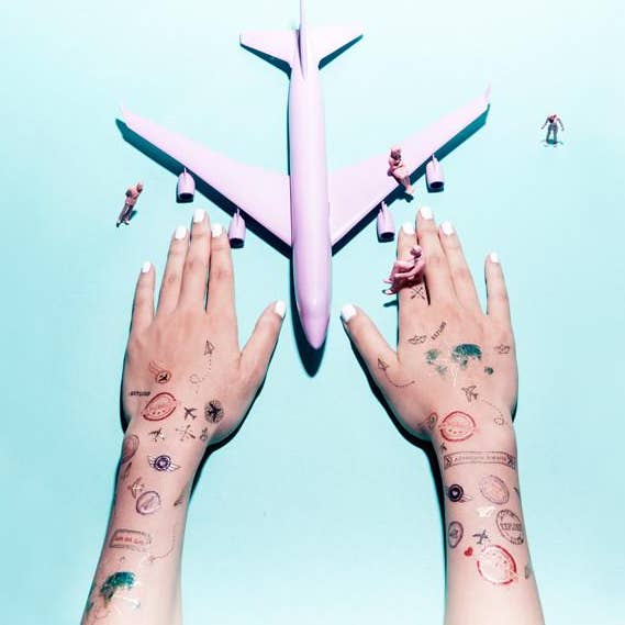 Stickers Tatouages temporaires de voyage pour la vente par PAPERSELF