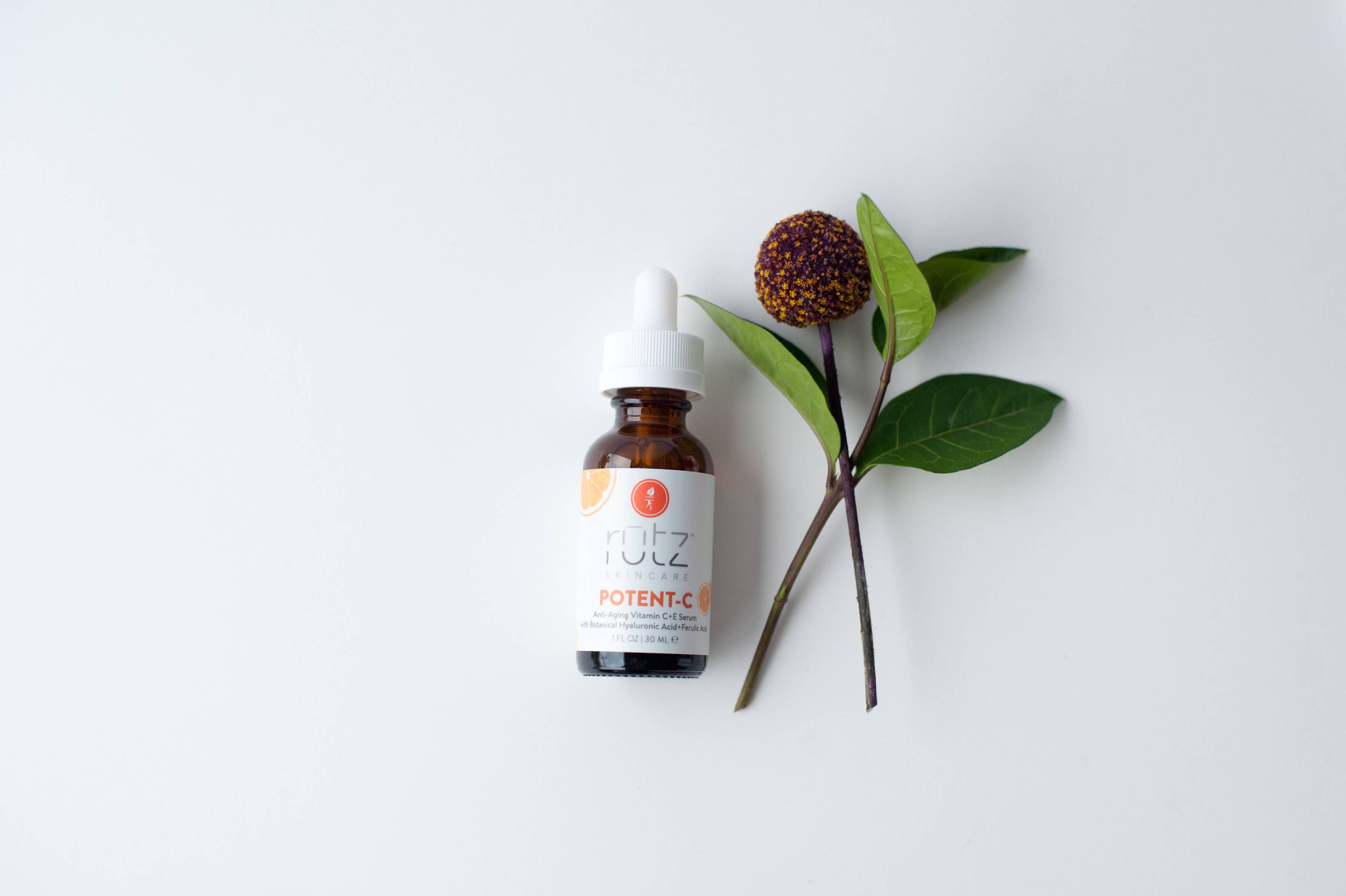 Rutz Naturals - Wholesale Facial Serum/Concentrate - Potent-C - Anti-Aging Vitamin C + E Serum0