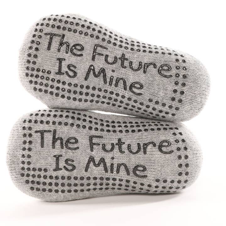 The Future is Mine Socks - 12-36 Months for wholesale by BarreSocks x Little Pigs