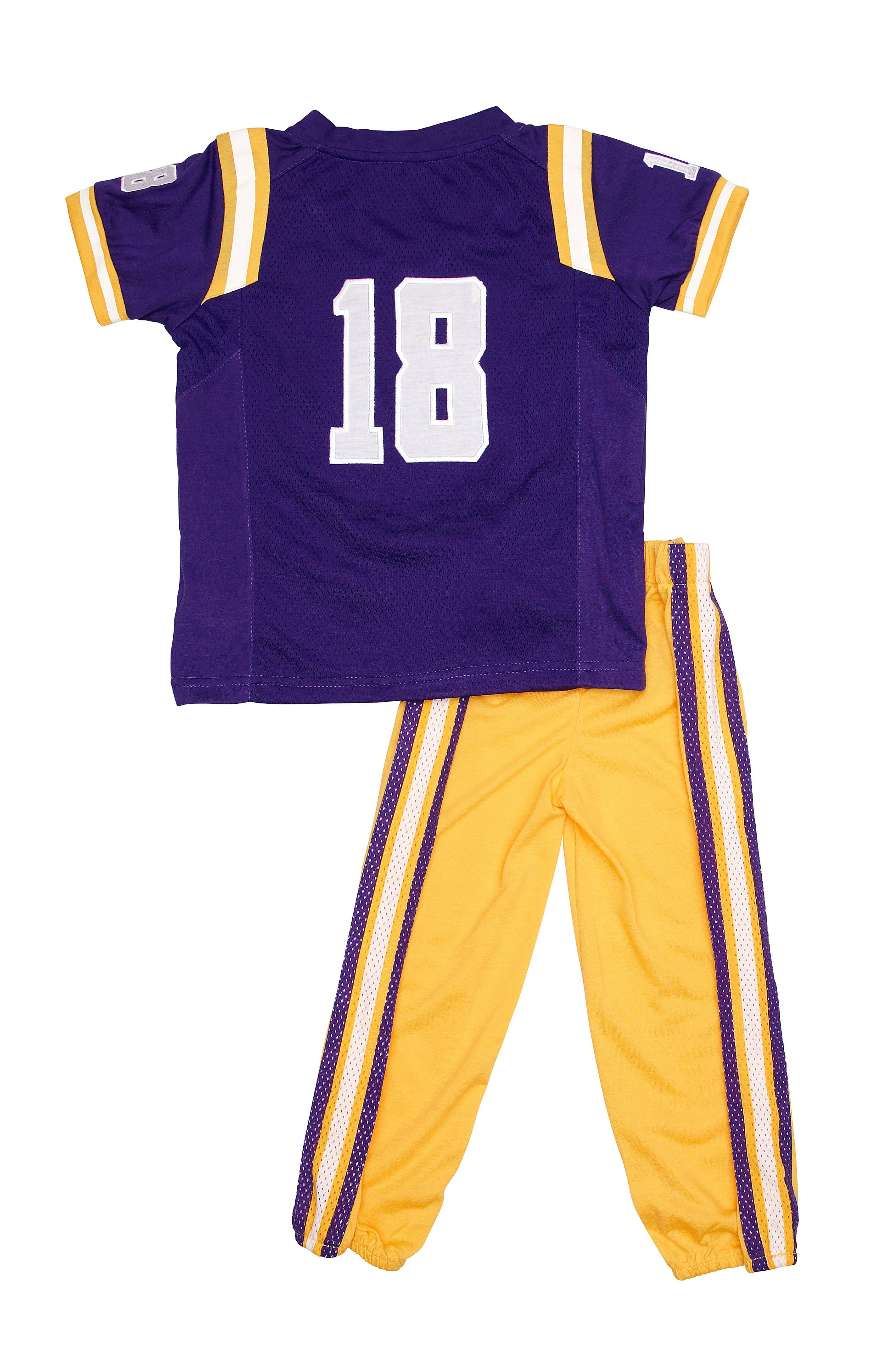 Fast Asleep PJ`s - Wholesale Sleepwear Set - Kids - Louisiana State University LSU Home - Two Piece1