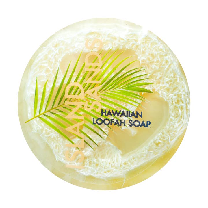 Maui Soap Co. - Wholesale Bar Soap - Island Sands Sea Salt & Kukui Exfoliating Loofah Soap 4.75oz