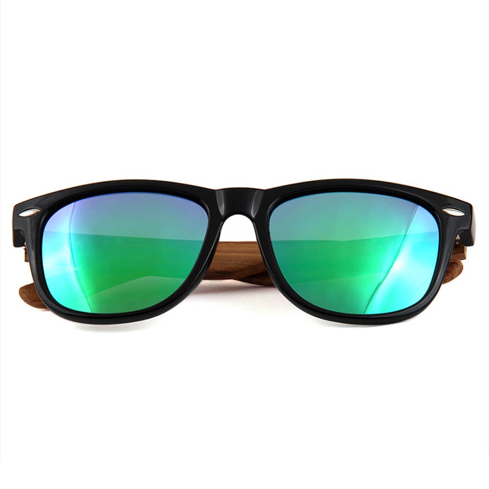 WUDN Handcrafted - Wholesale Sunglasses - Unisex - Real Wood Sunglasses - Mens & Women's Zebra Wood Wanderer5