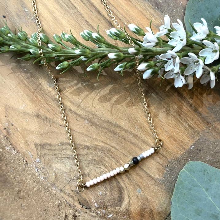 Delani Necklace - Peach for wholesale by Harlow Jewelry