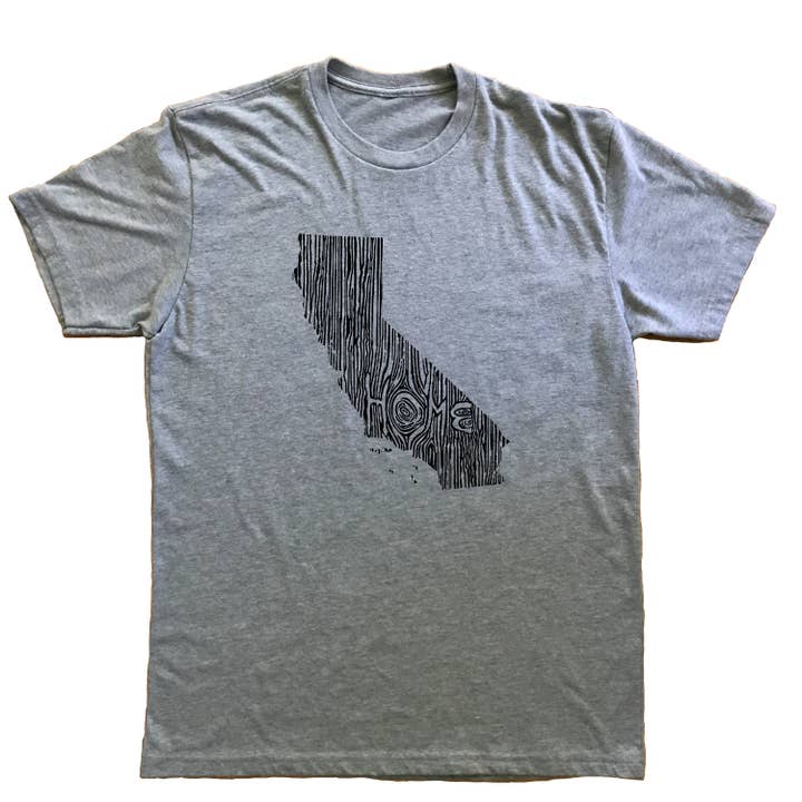 Large - California Ingrained State Unisex T-Shirt for wholesale by Ingrained Apparel