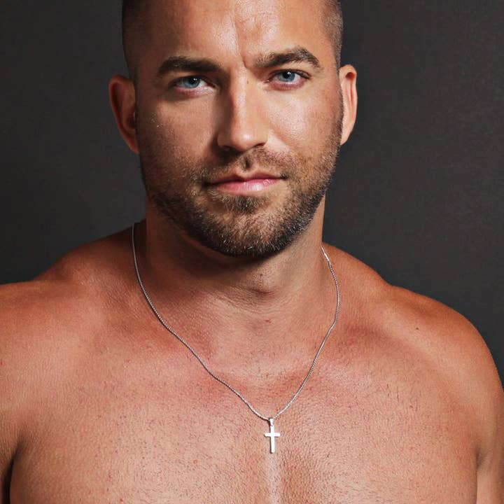 We Are All Smith - Wholesale Pendant/Charm Necklace - Mini Stainless Steel Cross Necklace