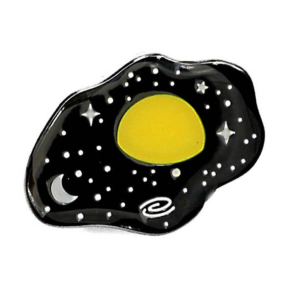 Space Egg Planet Enamel Pin for wholesale by Compoco