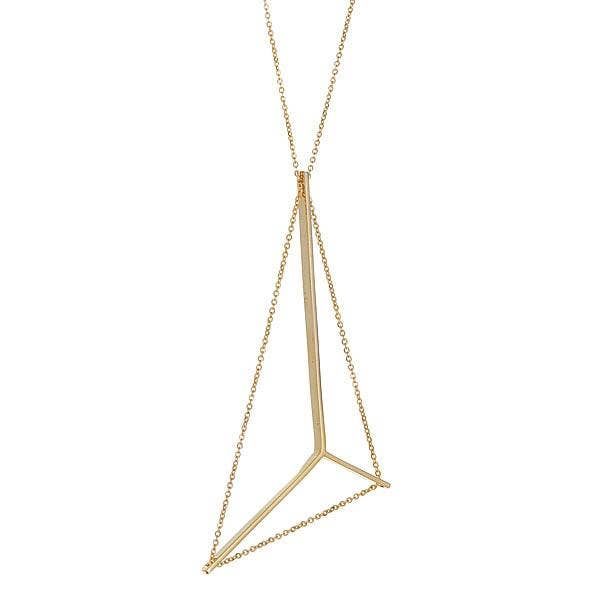 Mainsail Necklace in Gold for wholesale by Vanessa Gade : Metal + Design