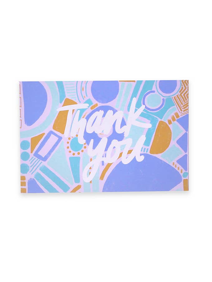 Set of 8 - Multi Pack Thank You Postcards for wholesale by Thimblepress