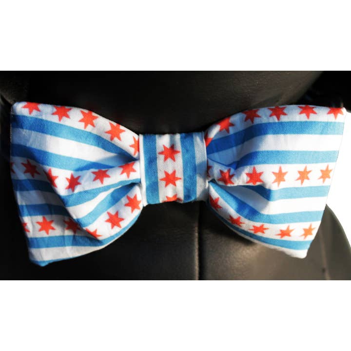 Sophisticated Pup – Engroshandel Halsbånd - Hund – Chicago Flag Butterfly Hundehalsbånd Sæt Medium