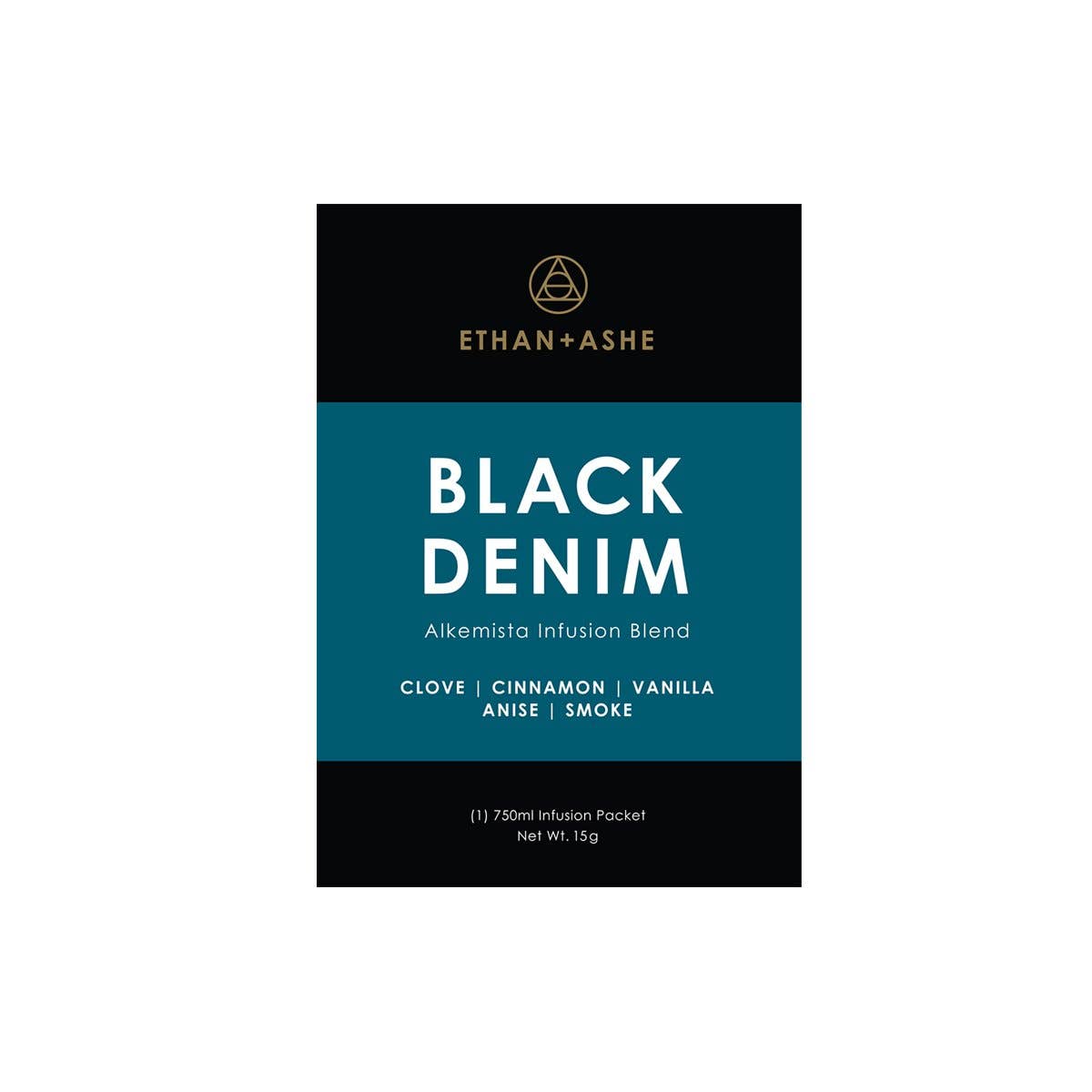 Ethan+Ashe - Wholesale Cocktail Mix/Syrup - Black Denim Infusion Blend (6-pack display)2