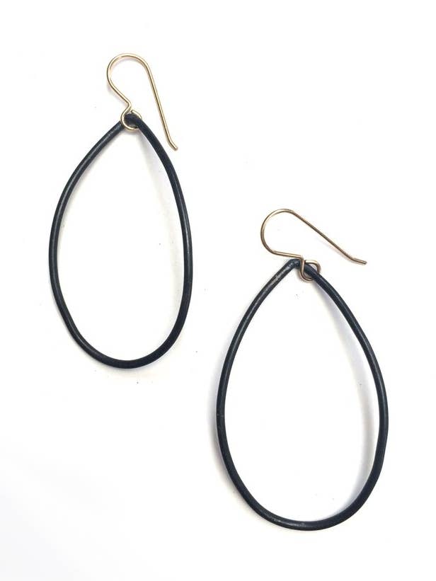 Large Gabrielle Earrings - steel w/ gold-filled ear wires for wholesale by Megan Auman