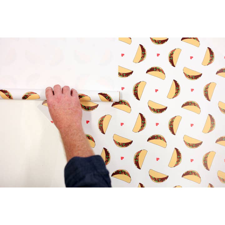 Steel Petal Press - Wholesale Wrapping Paper Roll - Taco Gift Wrapping Paper - Roll of 3 Sheets3
