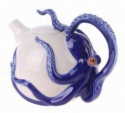 Wholesale Blue Circular Octopus Teapot for your store - Faire