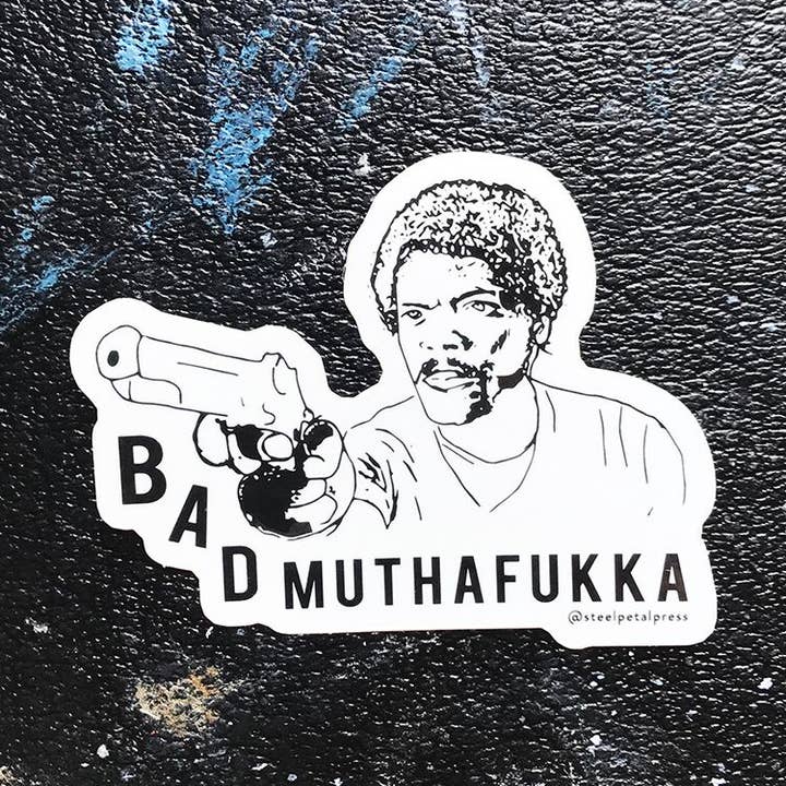 Muthafukka Die-Cut Sticker for wholesale by Steel Petal Press