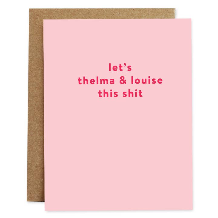 Rhubarb Paper Co. - Wholesale Everyday Greeting Card - Thelma & Louise Card