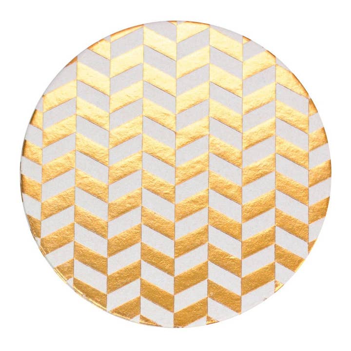 Goldener Fischgräten-Untersetzer für den Großhandel von Reyn Paper Co