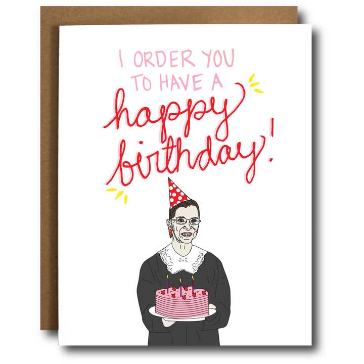 The Card Bureau - Wholesale Birthday Card - Ruth Bader Ginsburg Birthday Card
