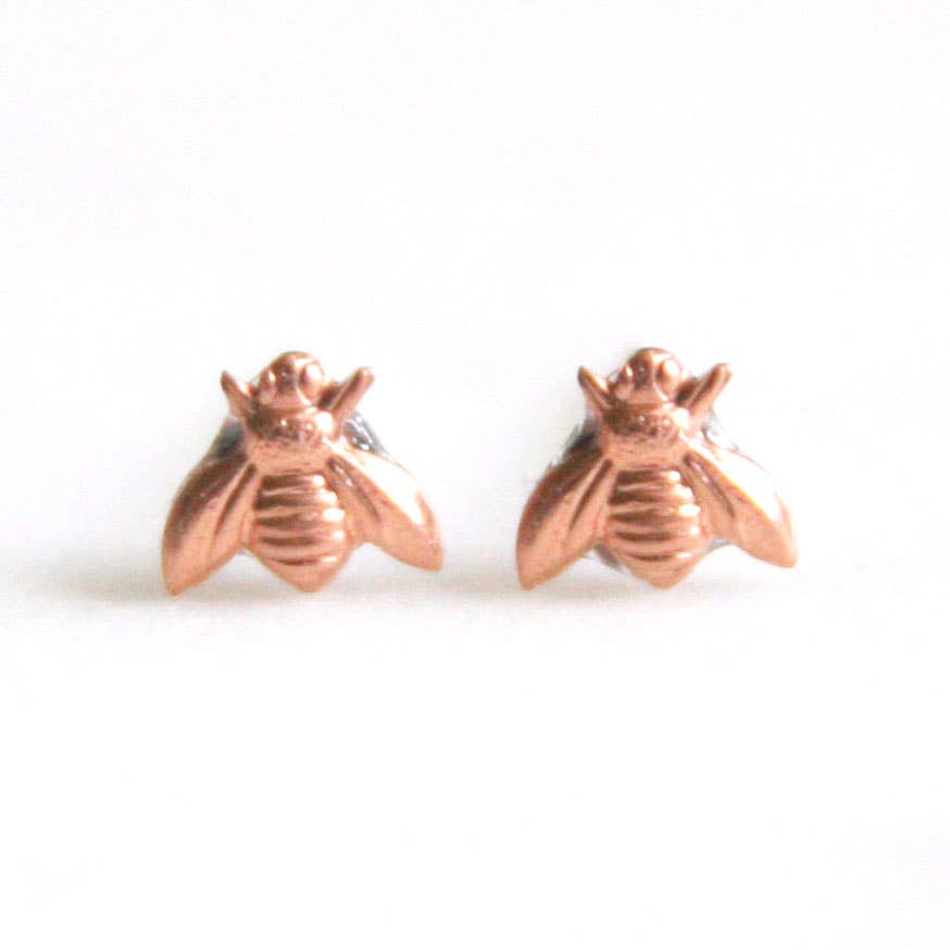 Peachtree Lane Co. - Wholesale Stud/Post Earrings - Tiny Bees Sterling Silver Earrings3