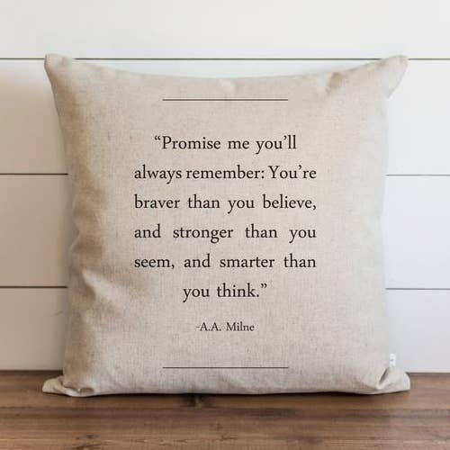Book Collection AA Milne Pillow Cover for wholesale by Porter Lane Home