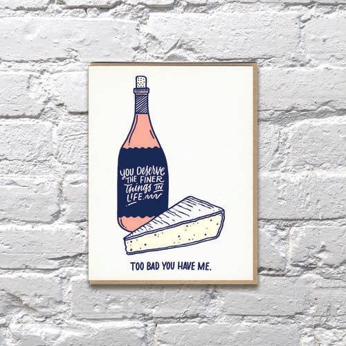 Du verdienst die schönen Dinge im Leben Liebeskarte für den Großhandel von Bench Pressed