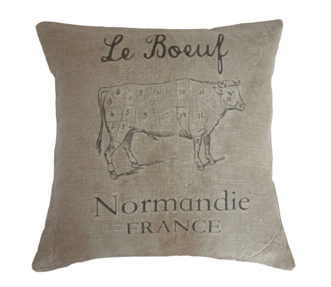 de Beauchêne & Co - Vente Housse de coussin - Le Boeuf - Housse de coussin européen2