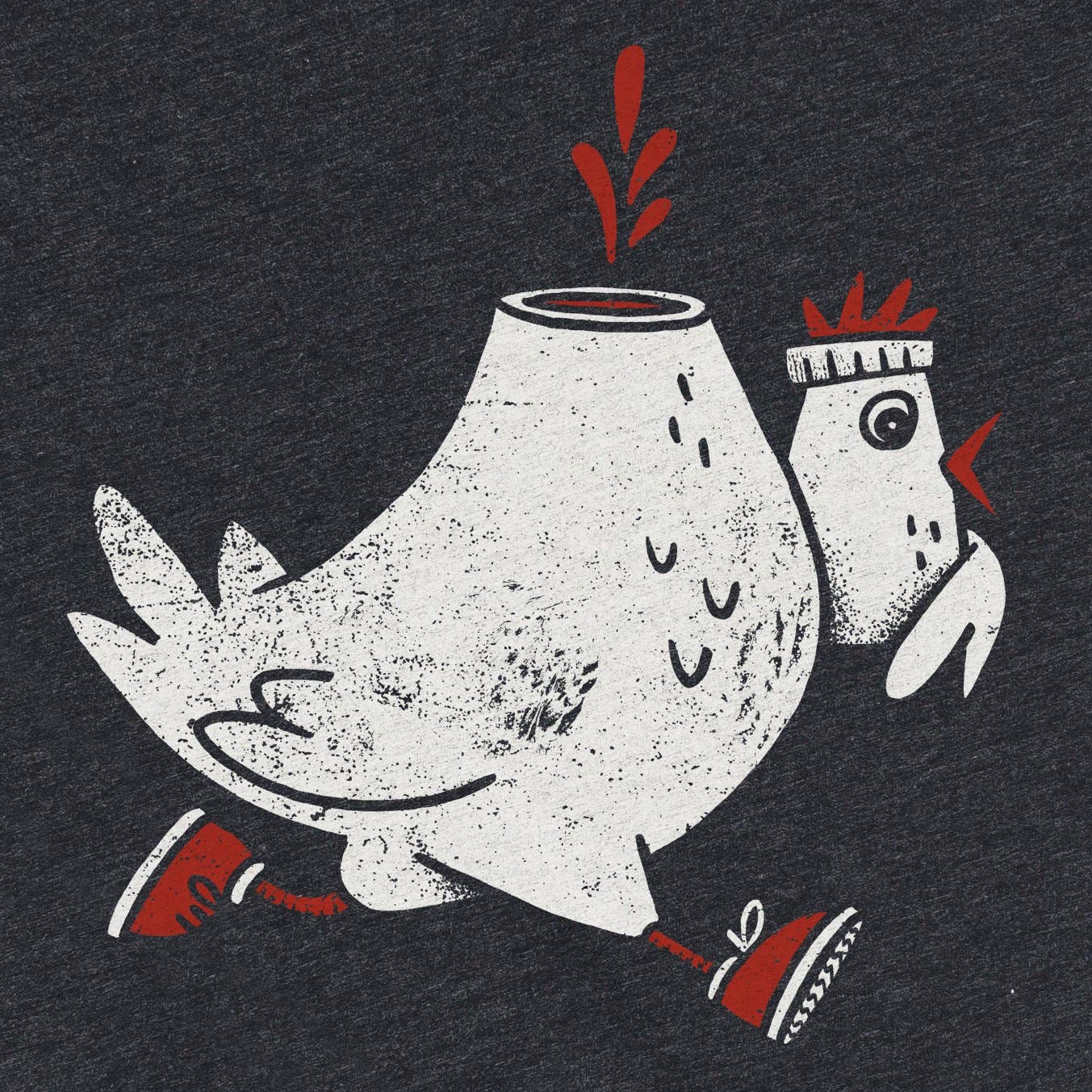 Factory 43 – wholesale T-shirts med screentryck – Unisex – Kyckling kör Unisex skjorta1