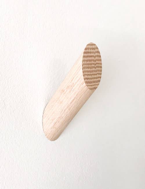 WALLNUTS® - Wholesale Wall Hook - Turned Oak Wall Hook1
