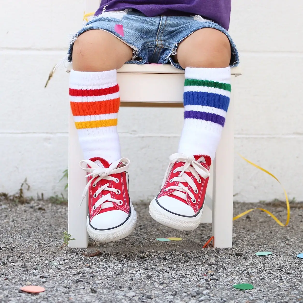 Pride Socks - Wholesale Socks - Kids - Toddlers Tube Socks- Courage 4