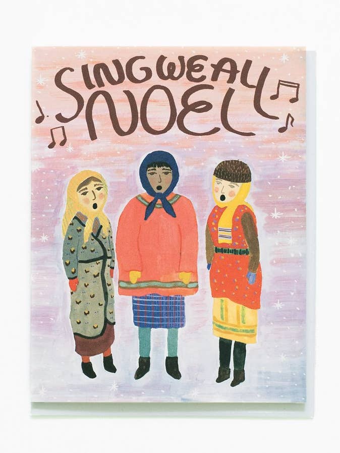 Carte Sing We All Noel Carolers pour la vente par Small Adventure