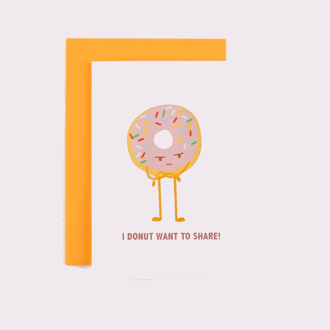 ILOOTPAPERIE - Wholesale Everyday Greeting Card - Grumpy Donut Want to Share Greeting Card0