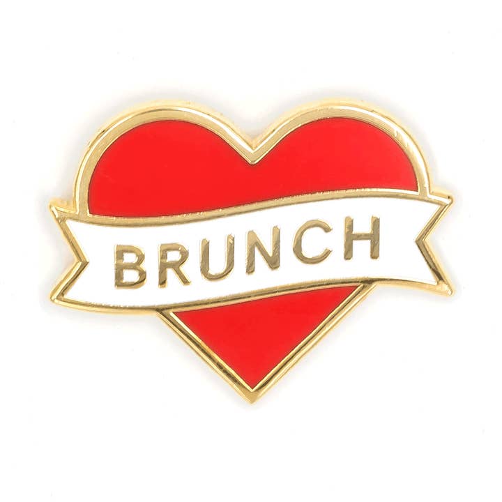 Heart Brunch Enamel Pin for wholesale by These Are Things