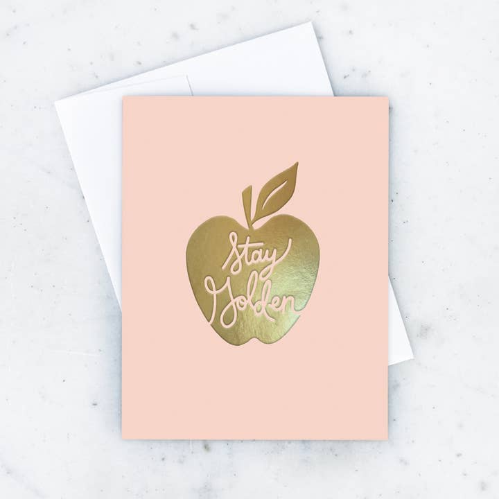 Idlewild Co. - Wholesale Thank You Card - Stay Golden Greeting Card