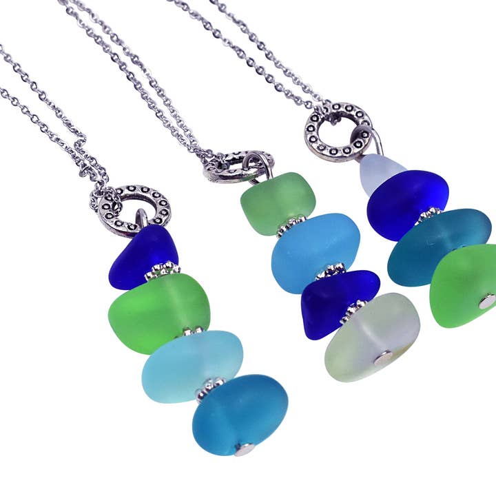 Hoodoo Beach Glass Necklace for wholesale by Snazzy and Co