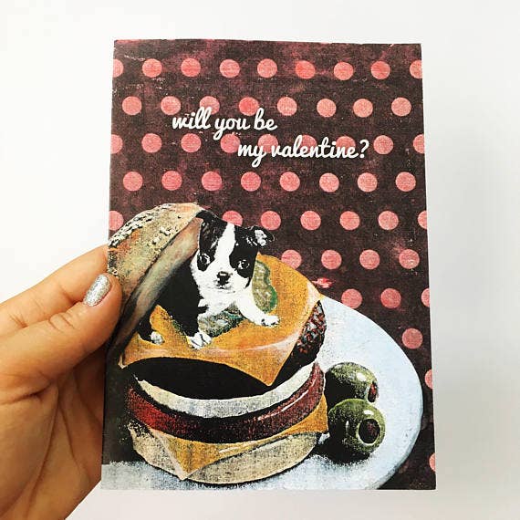Pergamo Paper Goods - Wholesale Valentine's Day Card - Boston Terrier Valentine`s Day Card