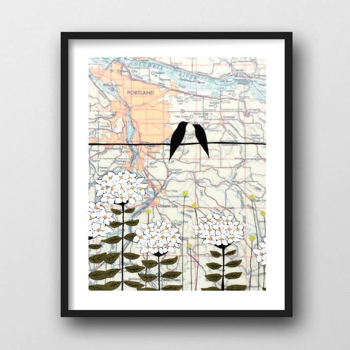 Portland Art Print for wholesale by Rachel Austin