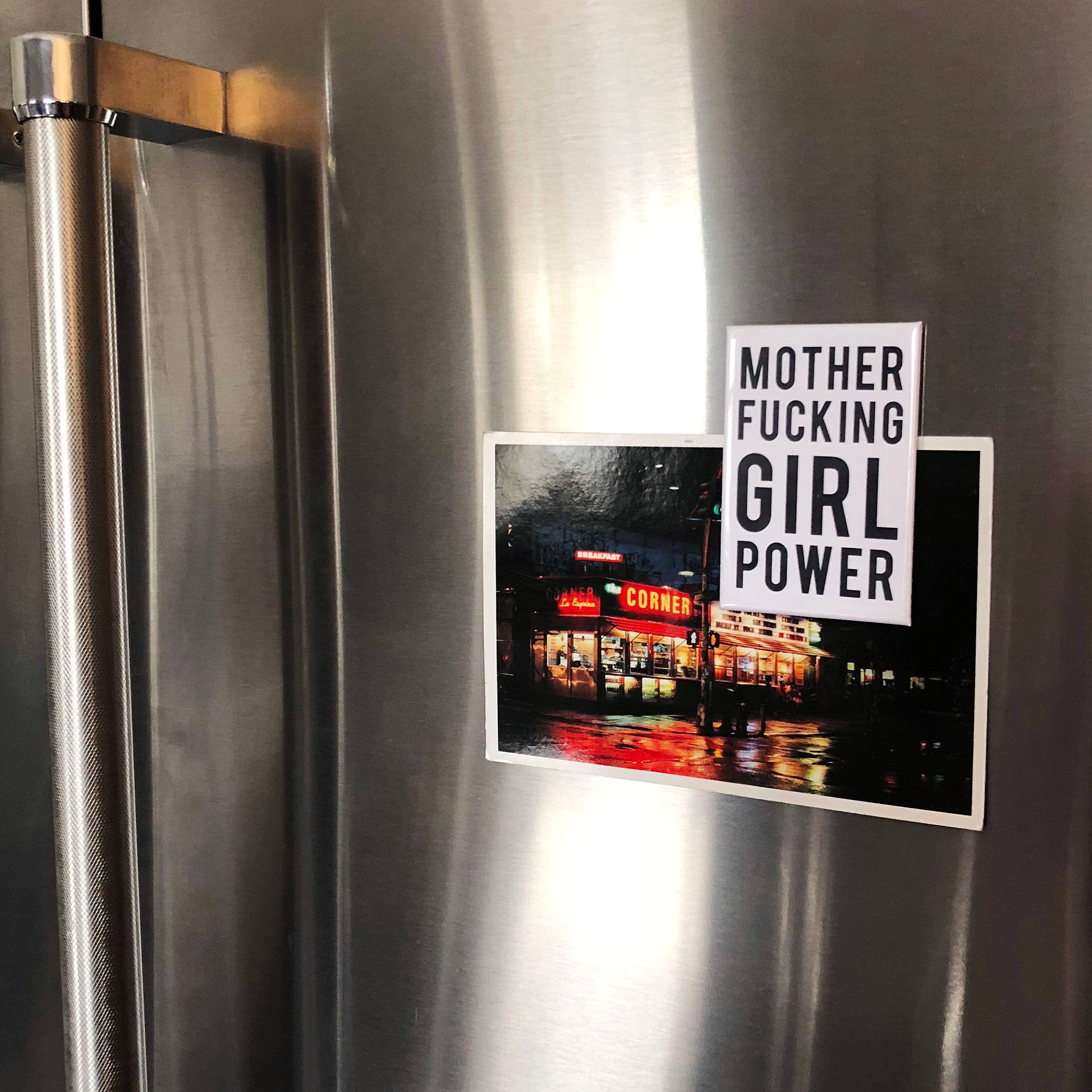 Steel Petal Press - Wholesale Magnet - MF Girl Power Typographic Fridge Magnet5