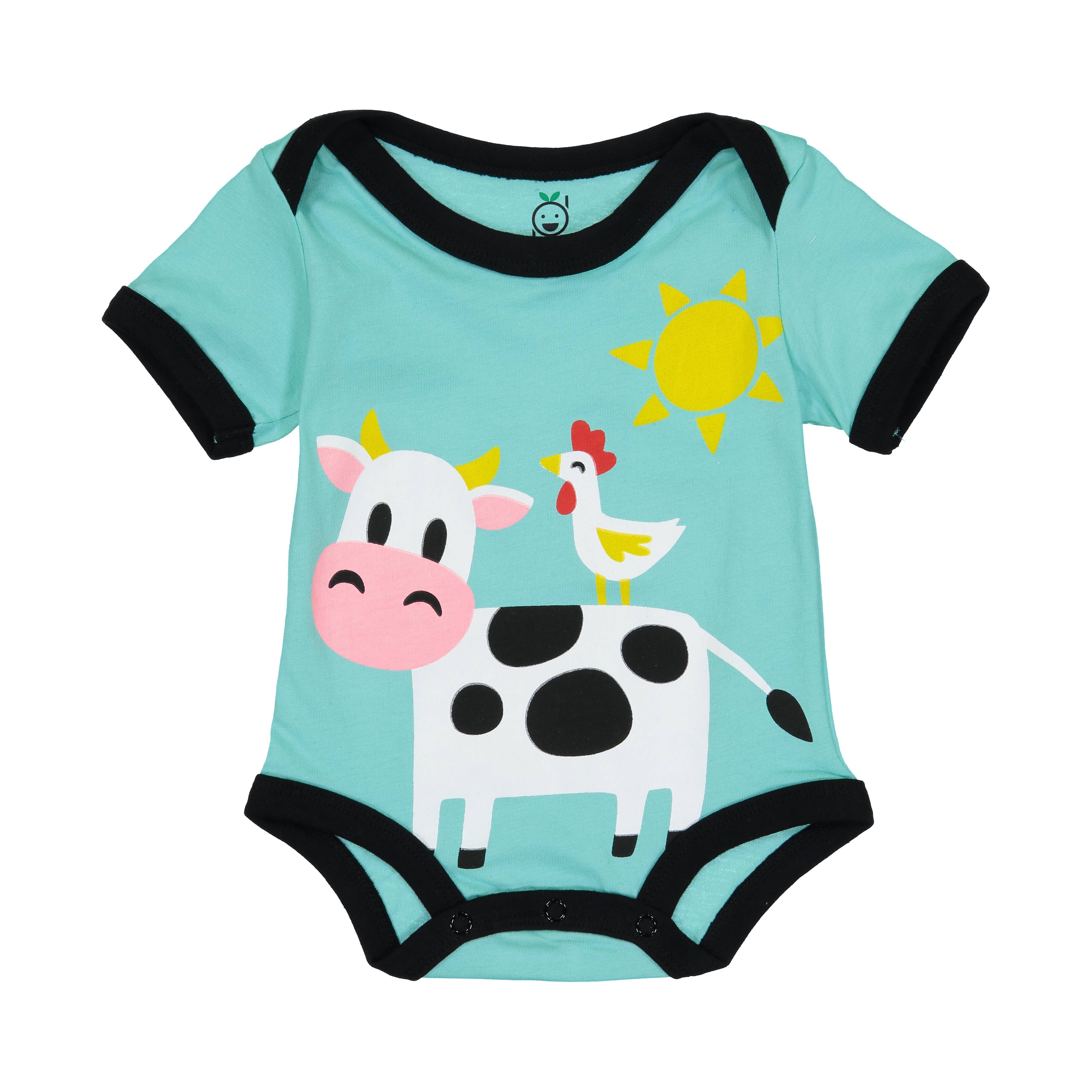 Doodle Pants – wholesale Bodysuit (non-footed) – Baby – Cow Bodysuit - Western Toddler and Baby Clothing6
