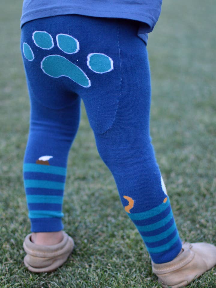 Legging Space Paw en coton pour bébés et tout-petits pour la vente par Doodle Pants