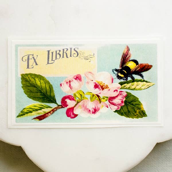 Bumblebee Bookplates for wholesale by Sunshine and Ravioli