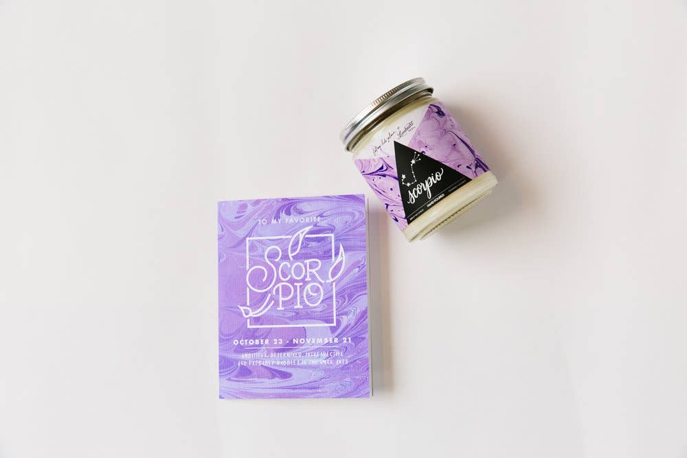 REMOVED BRAND - Wholesale Jar/Filled Candle - Astrology Series - Scorpio Candle3