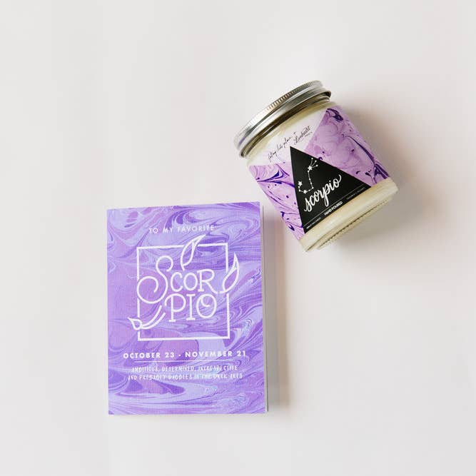 REMOVED BRAND - Wholesale Jar/Filled Candle - Astrology Series - Scorpio Candle3