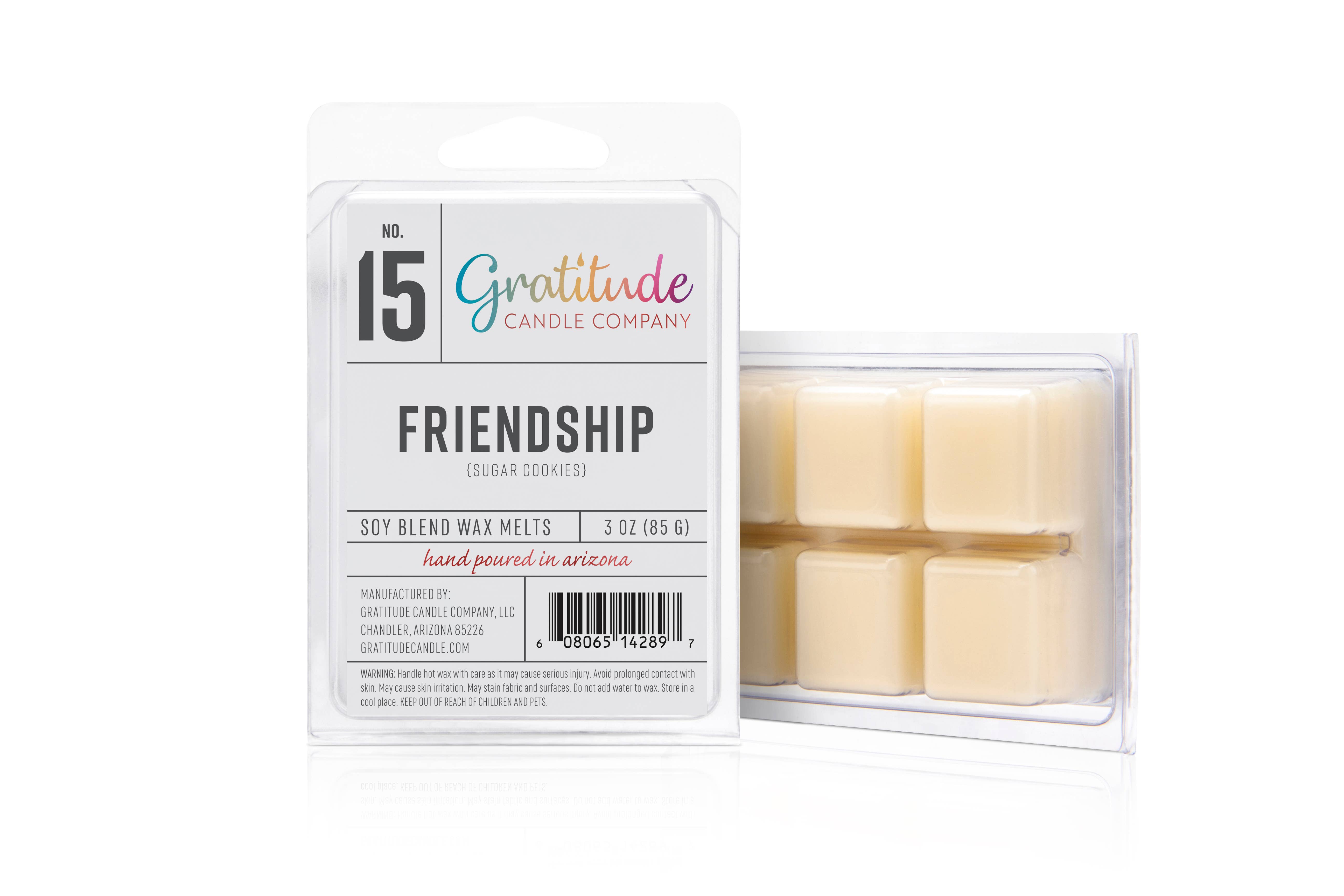 Gratitude Candle Company, LLC - Vente Fondants - 3 oz de cire de l'amitié (biscuit au sucre)0