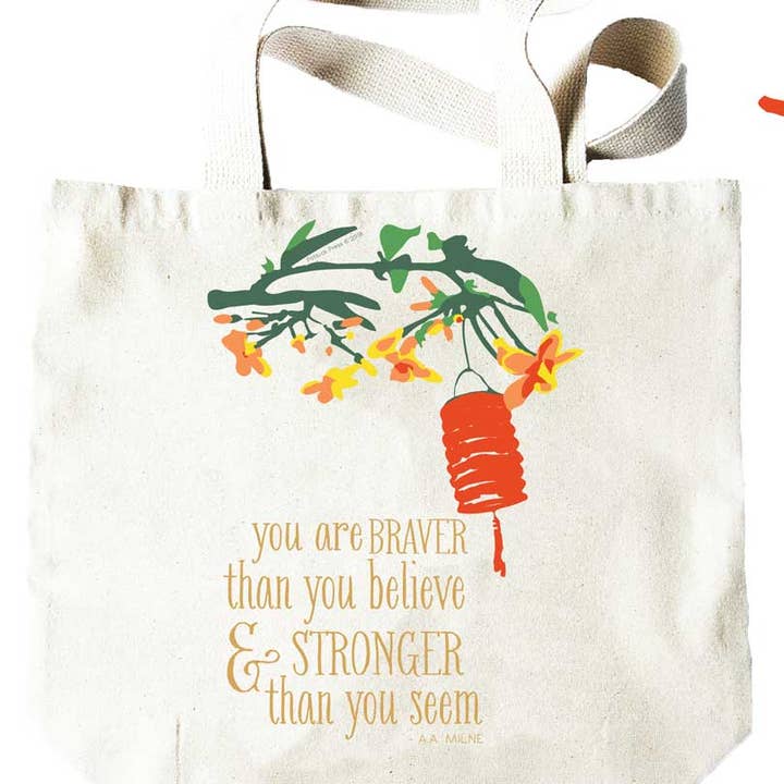 Braver Than You Believe Tote para venta al por mayor de Potluck Press