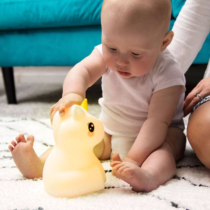 Lumieworld – wholesale Nattlampa - Barn och baby – Lumipets® LED-enhörningslampa med fjärrkontroll