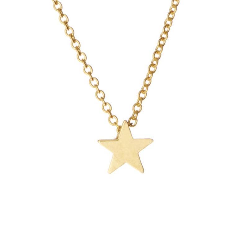 Rebecca Accessories LLC - Wholesale Pendant/Charm Necklace - Star Bead Charm Necklace Gift Giving, Layering Necklace0